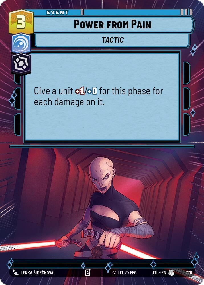 Image for Power from Pain (Hyperspace Foil) (776) (Jump to Lightspeed) - Star Wars: Unlimited