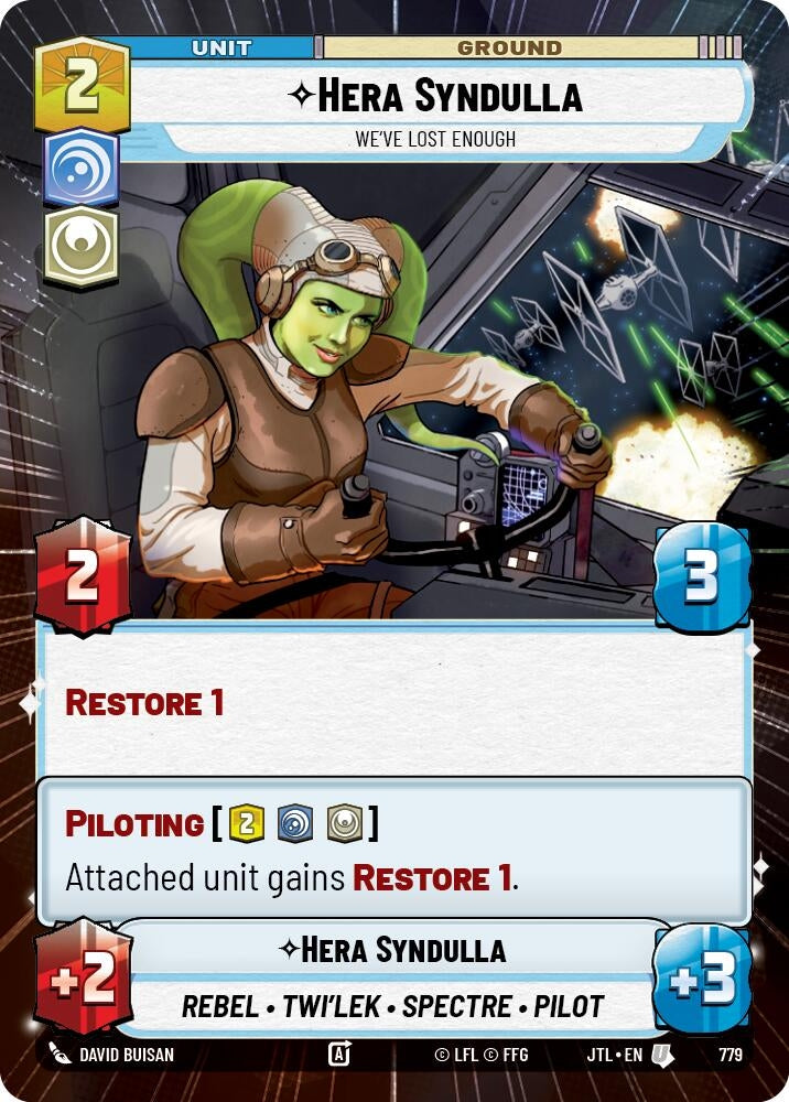 Image for Hera Syndulla - We've Lost Enough (Hyperspace Foil) (779) (Jump to Lightspeed) - Star Wars: Unlimited