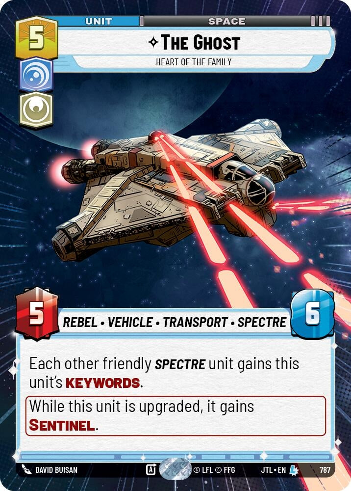 Image for The Ghost - Heart of the Family (Hyperspace Foil) (787) (Jump to Lightspeed) - Star Wars: Unlimited