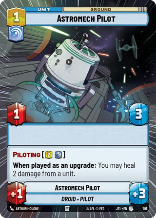 Image for Astromech Pilot (Hyperspace Foil) (791) (Jump to Lightspeed) - Star Wars: Unlimited