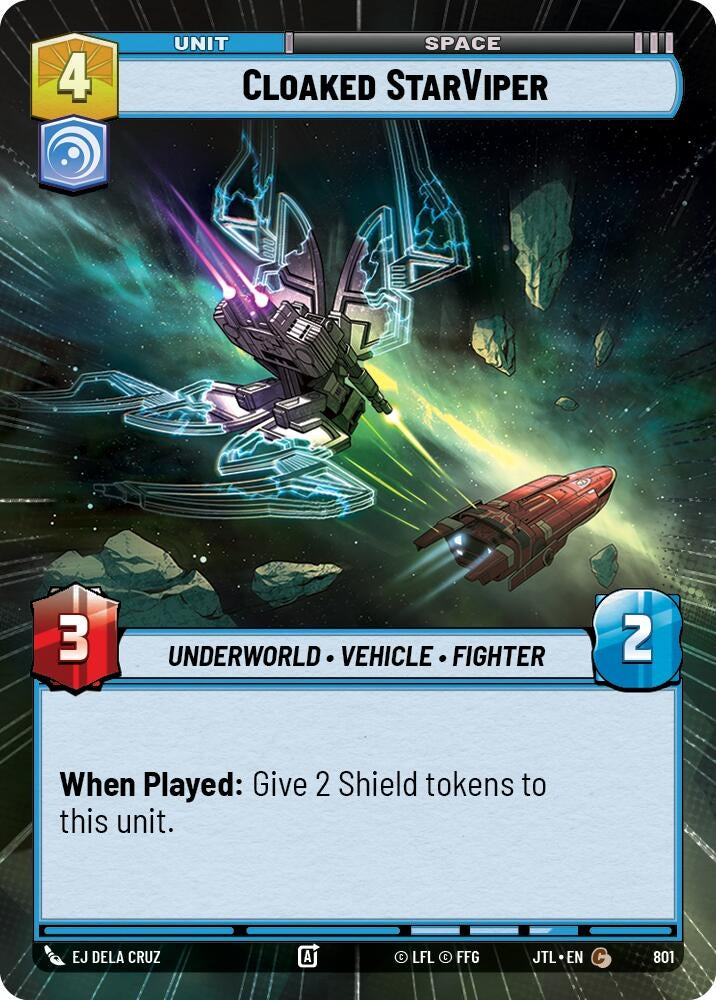 Image for Cloaked StarViper (Hyperspace Foil) (801) (Jump to Lightspeed) - Star Wars: Unlimited