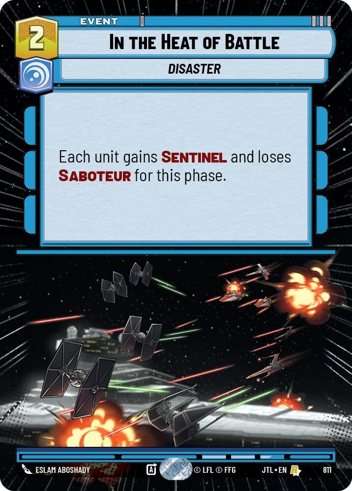 Image for In the Heat of Battle (Hyperspace Foil) (811) (Jump to Lightspeed) - Star Wars: Unlimited