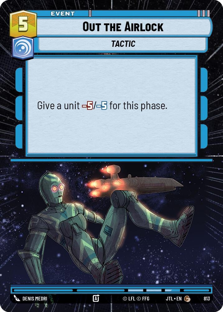 Image for Out the Airlock (Hyperspace Foil) (813) (Jump to Lightspeed) - Star Wars: Unlimited