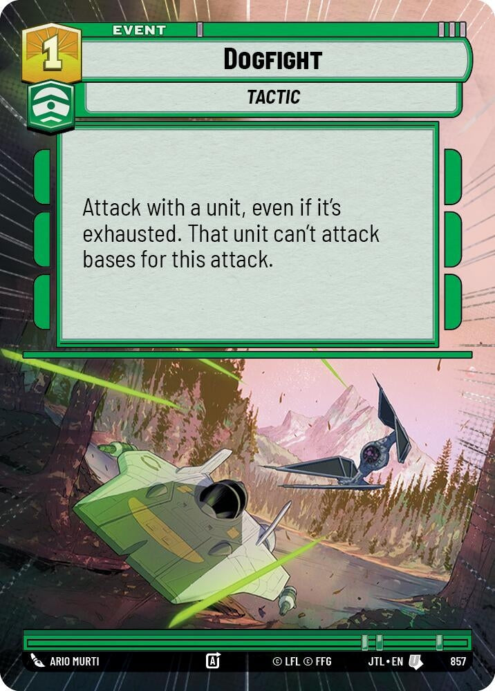 Image for Dogfight (Hyperspace Foil) (857) (Jump to Lightspeed) - Star Wars: Unlimited