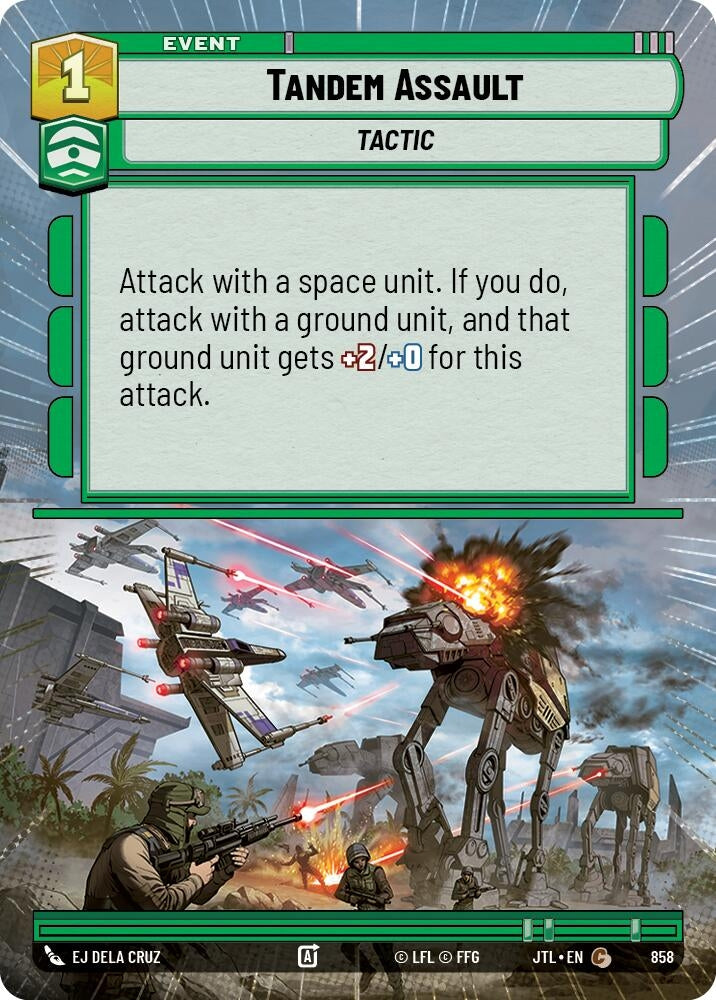 Image for Tandem Assault (Hyperspace Foil) (858) (Jump to Lightspeed) - Star Wars: Unlimited