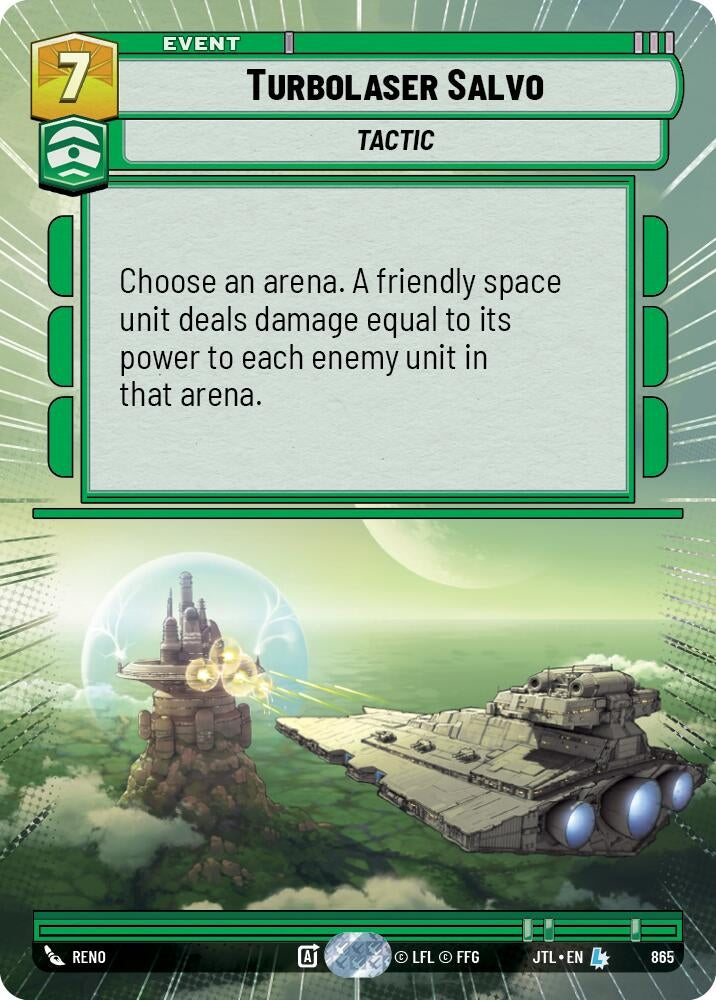 Image for Turbolaser Salvo (Hyperspace Foil) (865) (Jump to Lightspeed) - Star Wars: Unlimited