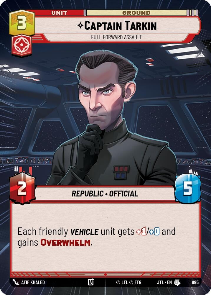 Image for Captain Tarkin - Full Forward Assault (Hyperspace Foil) (895) (Jump to Lightspeed) - Star Wars: Unlimited