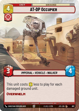 Image for AT-DP Occupier (Hyperspace Foil) (897) (Jump to Lightspeed) - Star Wars: Unlimited