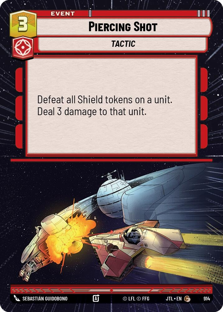 Image for Piercing Shot (Hyperspace Foil) (914) (Jump to Lightspeed) - Star Wars: Unlimited