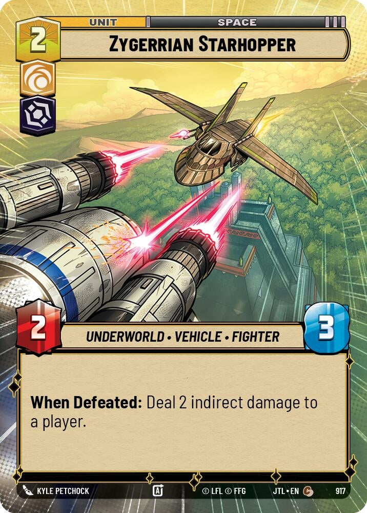 Image for Zygerrian Starhopper (Hyperspace Foil) (917) (Jump to Lightspeed) - Star Wars: Unlimited