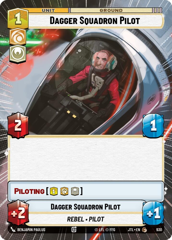 Image for Dagger Squadron Pilot (Hyperspace Foil) (930) (Jump to Lightspeed) - Star Wars: Unlimited
