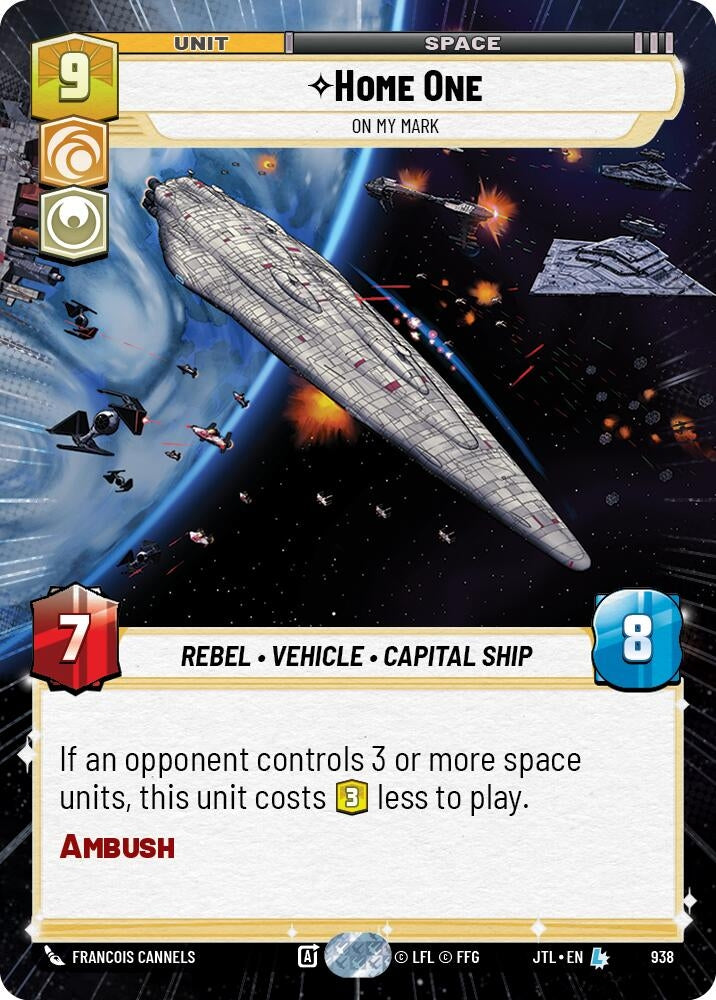 Image for Home One - On My Mark (Hyperspace Foil) (938) (Jump to Lightspeed) - Star Wars: Unlimited