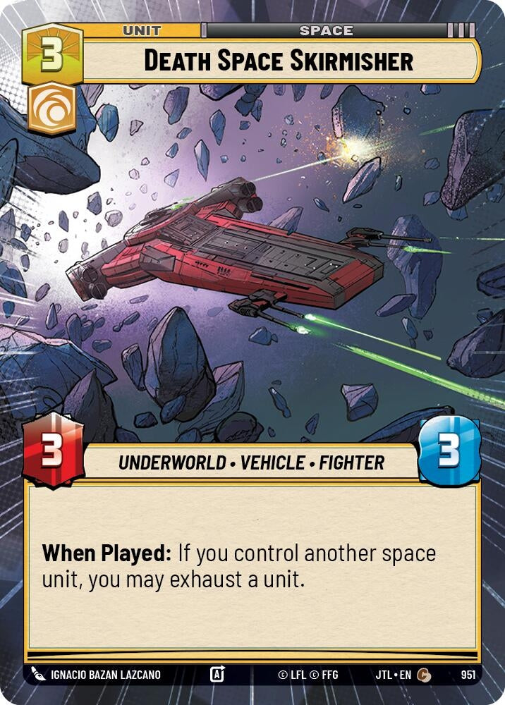 Image for Death Space Skirmisher (Hyperspace Foil) (951) (Jump to Lightspeed) - Star Wars: Unlimited