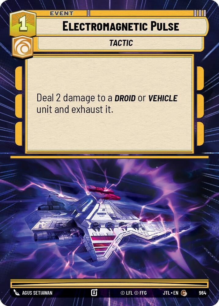 Image for Electromagnetic Pulse (Hyperspace Foil) (964) (Jump to Lightspeed) - Star Wars: Unlimited