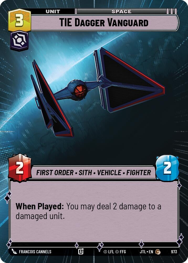 Image for TIE Dagger Vanguard (Hyperspace Foil) (973) (Jump to Lightspeed) - Star Wars: Unlimited