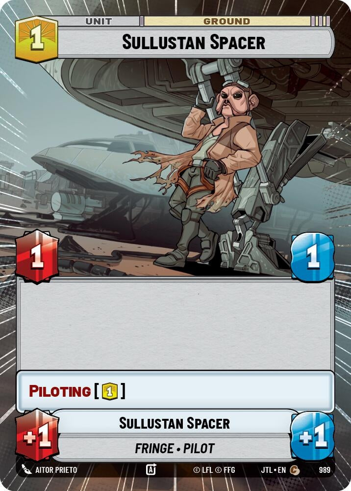 Image for Sullustan Spacer (Hyperspace Foil) (989) (Jump to Lightspeed) - Star Wars: Unlimited