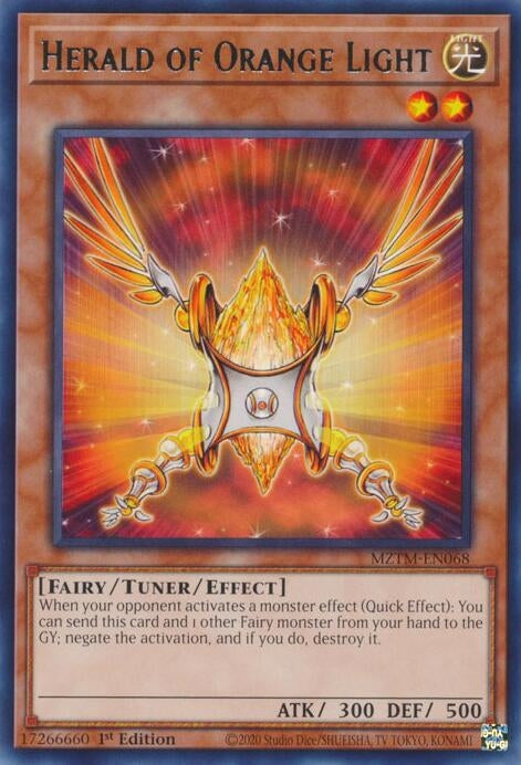 Herald of Orange Light (MZTM-EN068) (Maze of the Master)