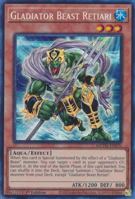Gladiator Beast Retiari (CR) (MZTM-EN070) (Maze of the Master)