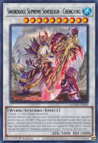 Swordsoul Supreme Sovereign - Chengying (MZTM-EN089) (Maze of the Master)