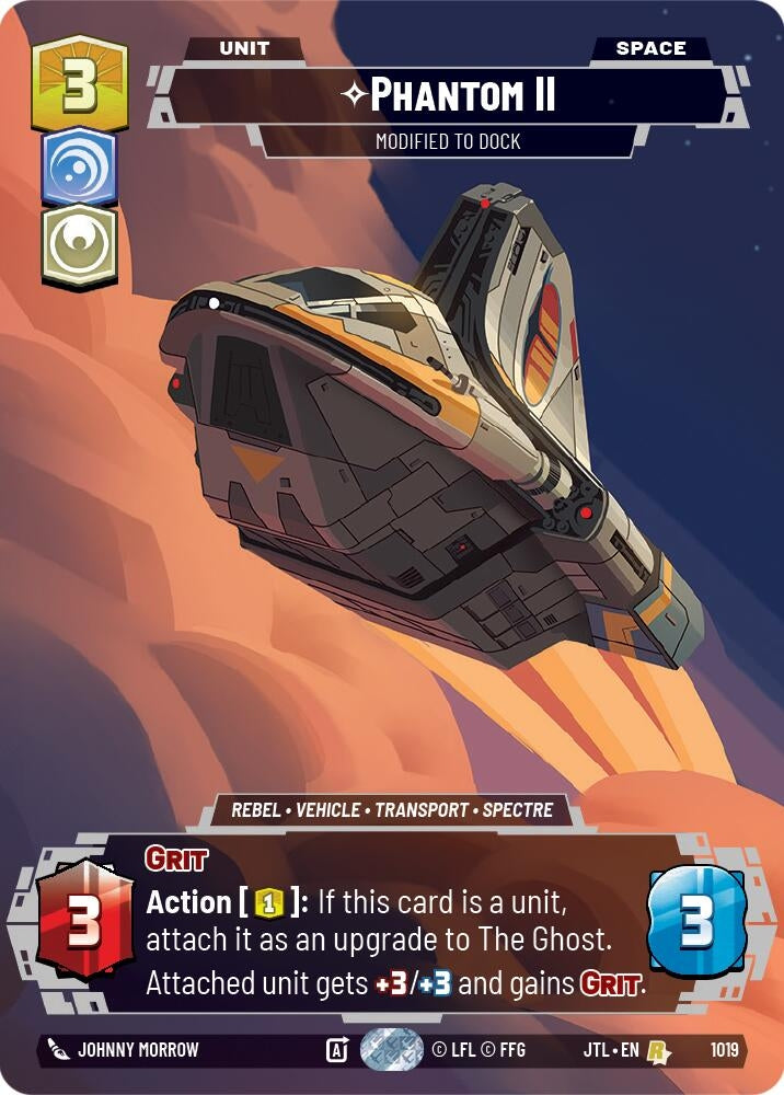 Image for Phantom II - Modified to Dock (Prestige) (1019) (Jump to Lightspeed) - Star Wars: Unlimited
