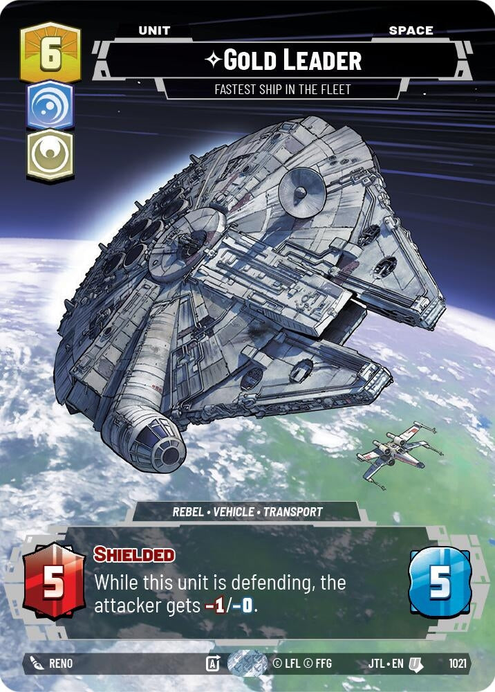 Image for Gold Leader - Fastest Ship in the Fleet (Prestige) (1021) (Jump to Lightspeed) - Star Wars: Unlimited