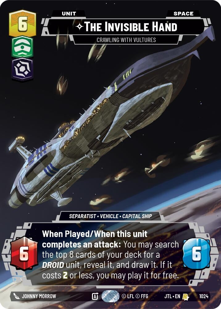 Image for The Invisible Hand - Crawling With Vultures (Prestige) (1024) (Jump to Lightspeed) - Star Wars: Unlimited