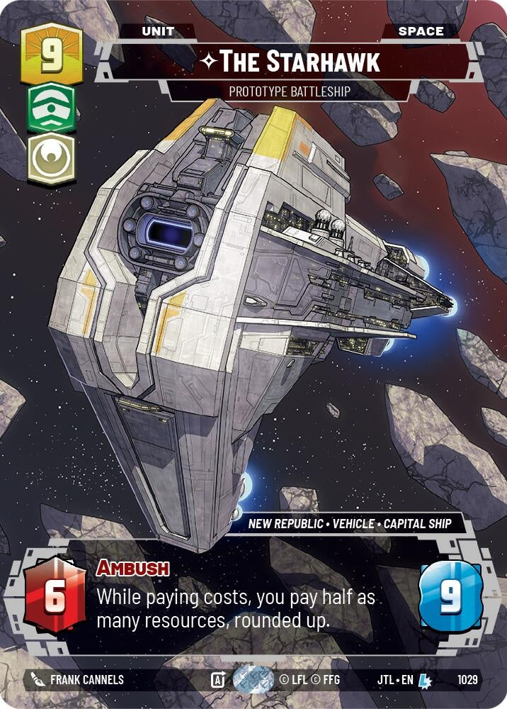 Image for The Starhawk - Prototype Battleship (Prestige) (1029) (Jump to Lightspeed) - Star Wars: Unlimited