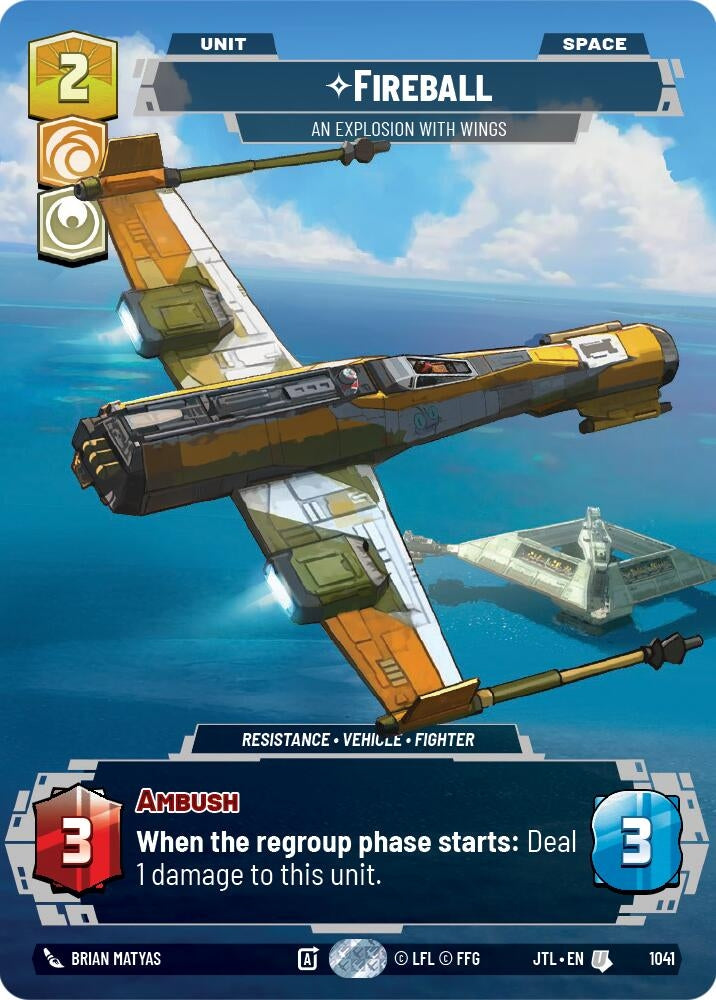 Image for Fireball - An Explosion With Wings (Prestige) (1041) (Jump to Lightspeed) - Star Wars: Unlimited