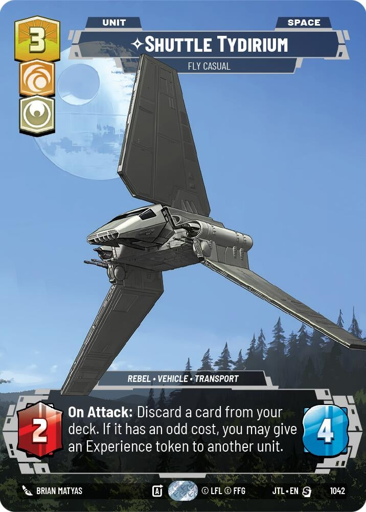 Image for Shuttle Tydirium - Fly Casual (Prestige) (1042) (Jump to Lightspeed) - Star Wars: Unlimited