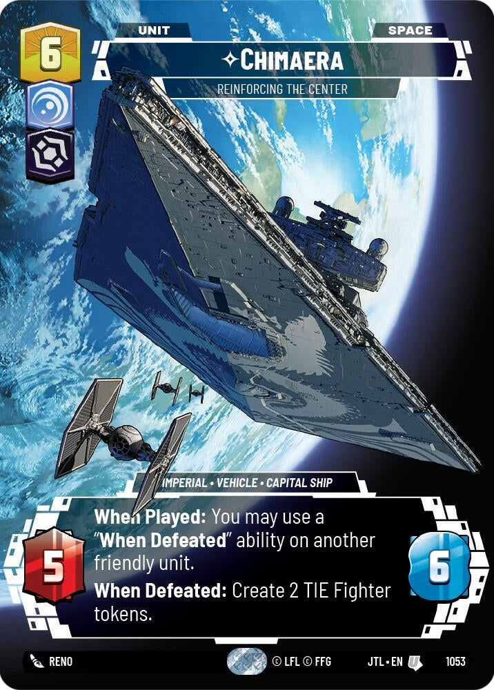 Image for Chimaera - Reinforcing the Center (Prestige Foil) (1053) (Jump to Lightspeed) - Star Wars: Unlimited