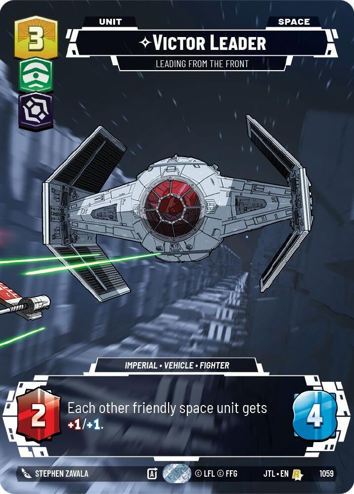Image for Victor Leader - Leading from the Front (Prestige Foil) (1059) (Jump to Lightspeed) - Star Wars: Unlimited