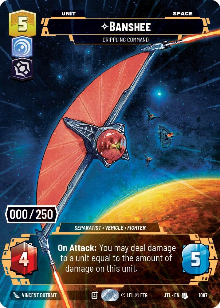 Image for Banshee - Crippling Command (Serialized) (1087) (Jump to Lightspeed) - Star Wars: Unlimited