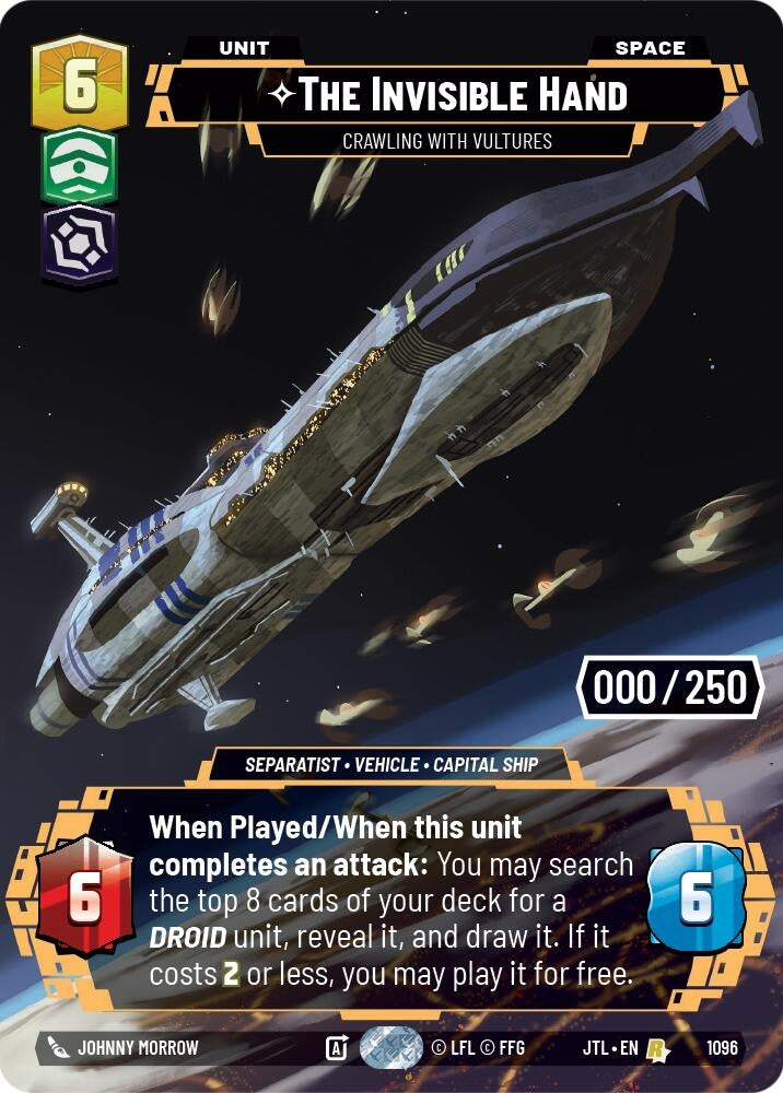 Image for The Invisible Hand - Crawling With Vultures (Serialized) (1096) (Jump to Lightspeed) - Star Wars: Unlimited