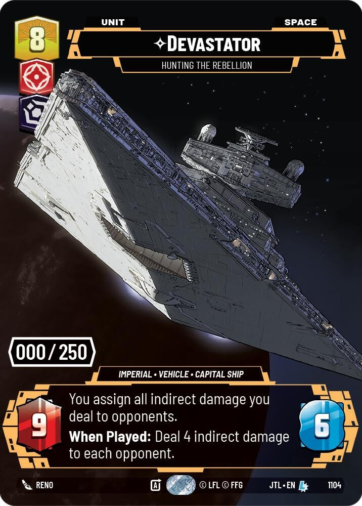 Image for Devastator - Hunting the Rebellion (Serialized) (1104) (Jump to Lightspeed) - Star Wars: Unlimited