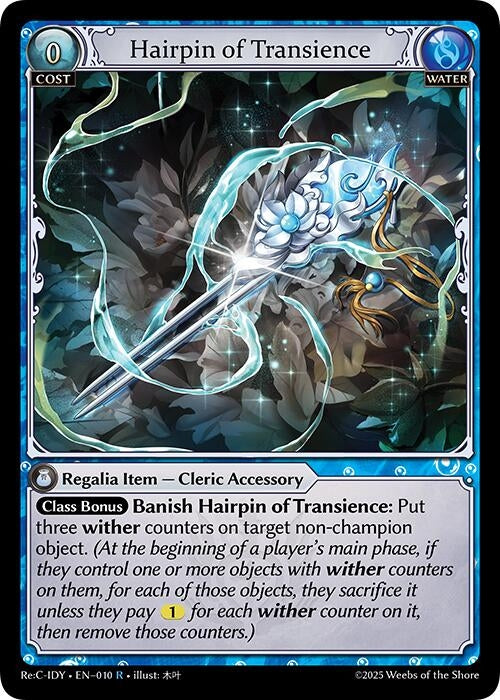 Image for Hairpin of Transience (010) (Diao Chan Re: Collection, Idyll Corsage) - Grand Archive TCG
