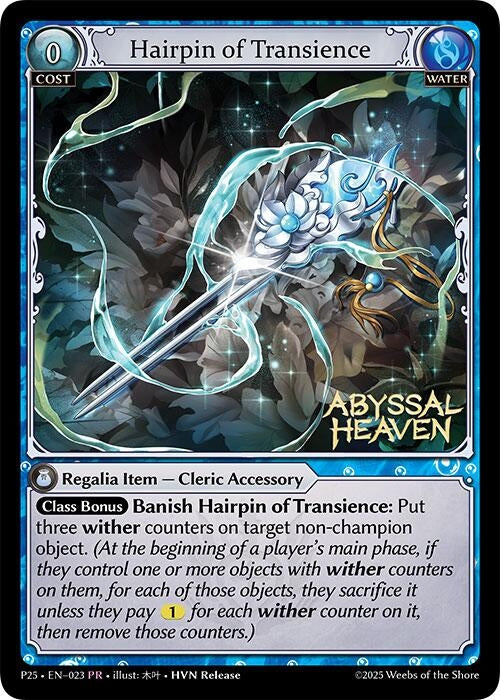 Image for Hairpin of Transience (023) (Promotional Cards) - Grand Archive TCG