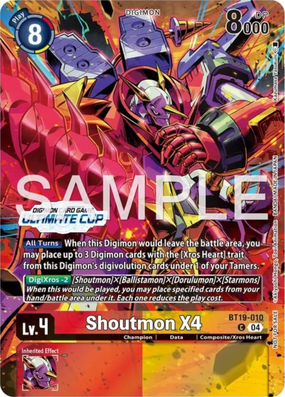 Image for Shoutmon X4 (Ultimate Cup 25-26 Season 1) (BT19-010 C) (Release Special Booster 2.5) - Digimon Card Game