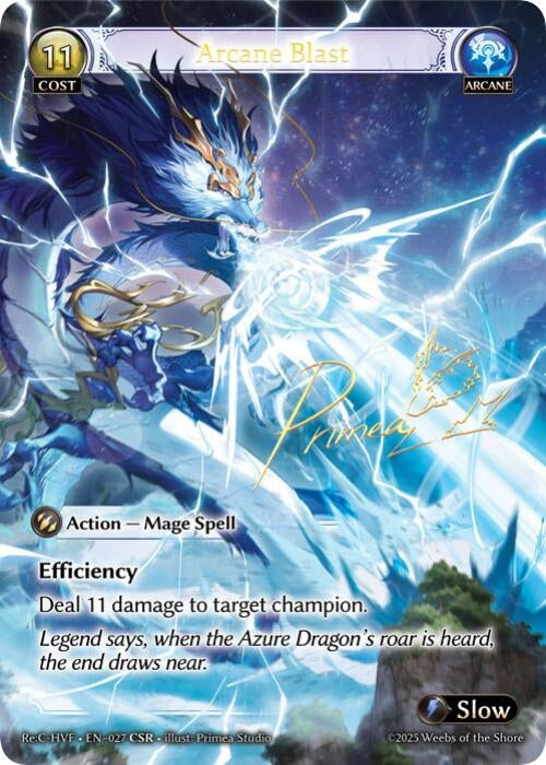 Image for Arcane Blast (CSR) (027) (Guo Jia Re: Collection, Heaven’s Favored) - Grand Archive TCG