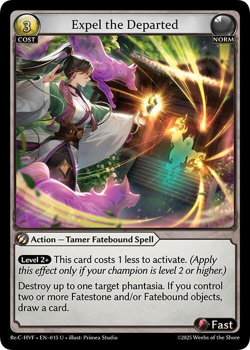 Image for Expel the Departed (015) (Guo Jia Re: Collection, Heaven’s Favored) - Grand Archive TCG