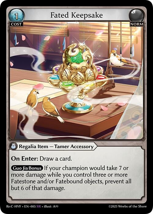 Image for Fated Keepsake (005) (Guo Jia Re: Collection, Heaven’s Favored) - Grand Archive TCG