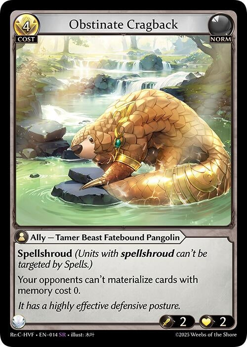Image for Obstinate Cragback (014) (Guo Jia Re: Collection, Heaven’s Favored) - Grand Archive TCG