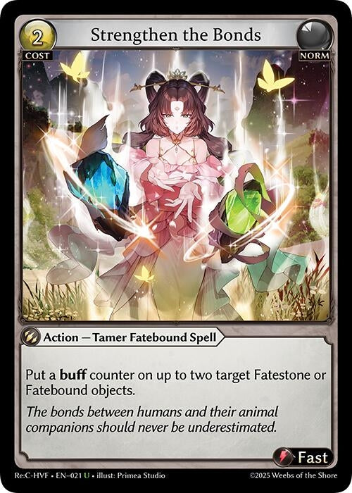 Image for Strengthen the Bonds (021) (Guo Jia Re: Collection, Heaven’s Favored) - Grand Archive TCG