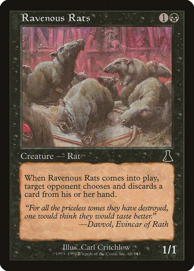 Ravenous Rats (68) [UDS] - MTG Single