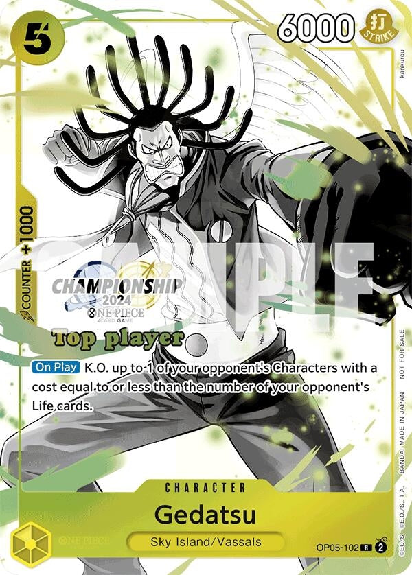 Image for Gedatsu (Championship 2024 Top Player Pack Vol. 2) (OP05-102) (One Piece Promotion Cards) - One Piece Card Game