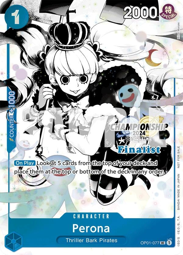 Image for Perona (Championship 2024 Finalist Card Set Vol. 2) (OP01-077) (One Piece Promotion Cards) - One Piece Card Game