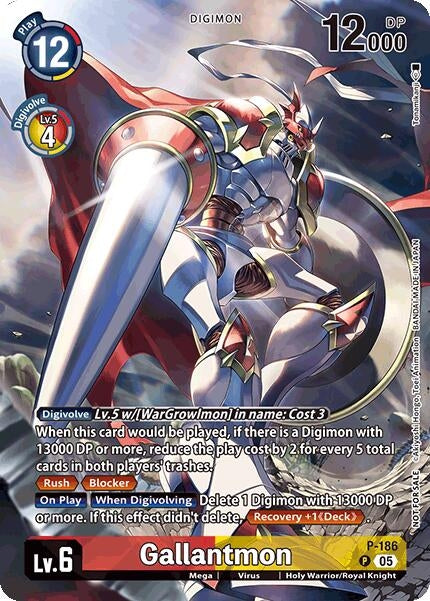 Image for Gallantmon (BT-21: Illustration Celebration Pack) (P-186 P) (World Convergence) - Digimon Card Game