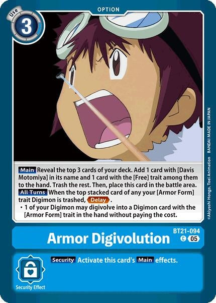 Armor Digivolution (BT21-094 C) (World Convergence)