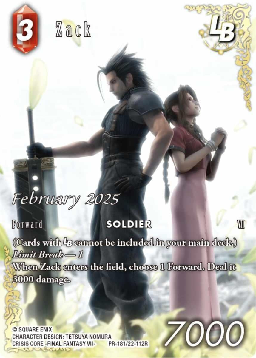 Image for Zack LB (PR-181/22-112R) (PR-181/22-112R) (FF: Promo Cards) - Final Fantasy TCG