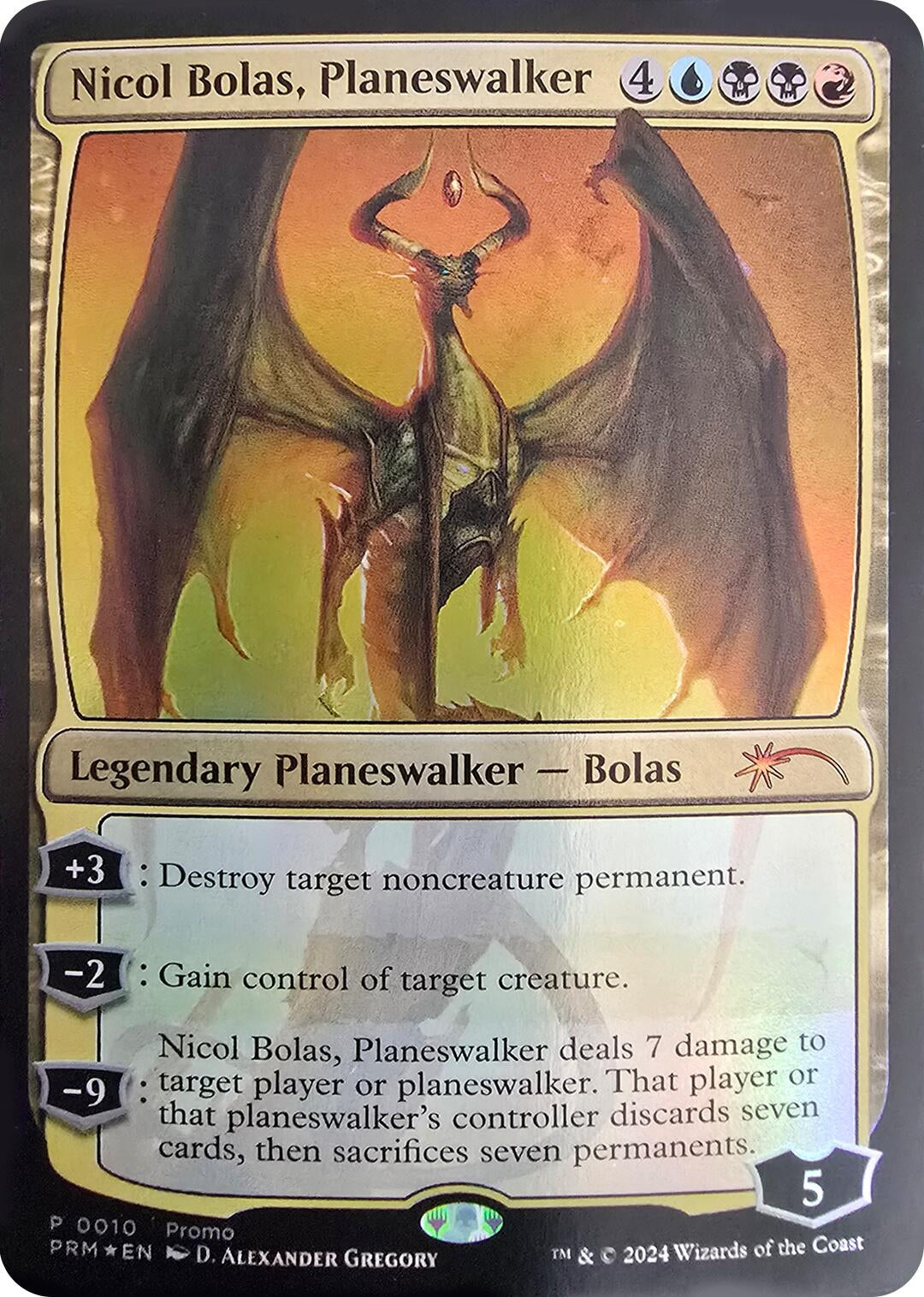 Image for Nicol Bolas, Planeswalker (10) (Unique and Miscellaneous Promos) - Magic: The Gathering