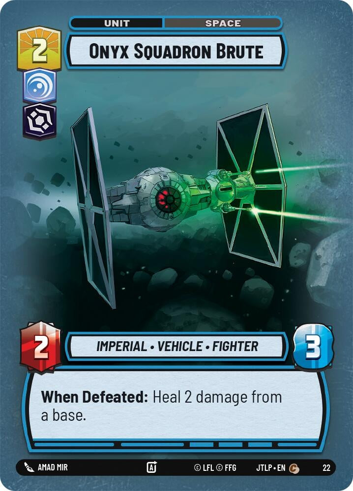 Image for Onyx Squadron Brute (Foil) (22) (Jump to Lightspeed - Weekly Play Promos) - Star Wars: Unlimited